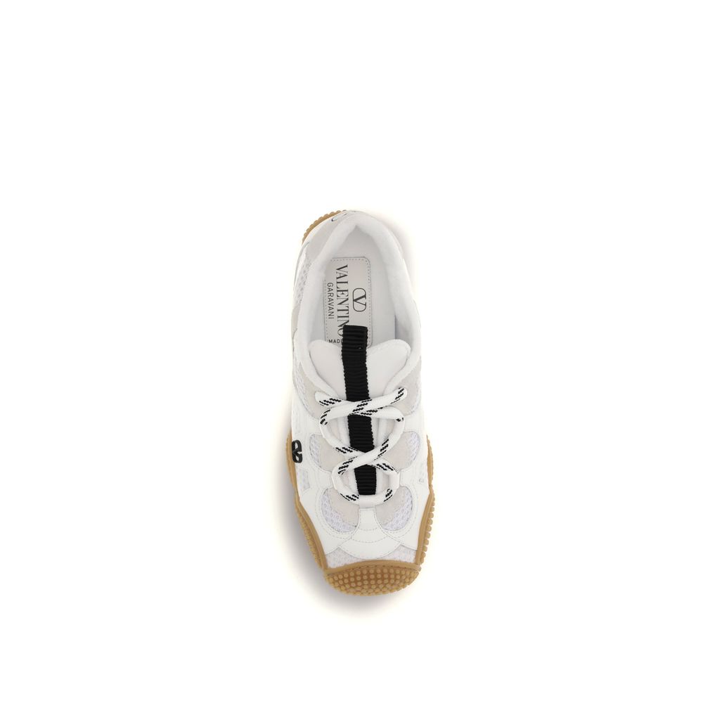 Zapatillas deportivas Valentino Garavani de piel de becerro blanca Bos Taurus