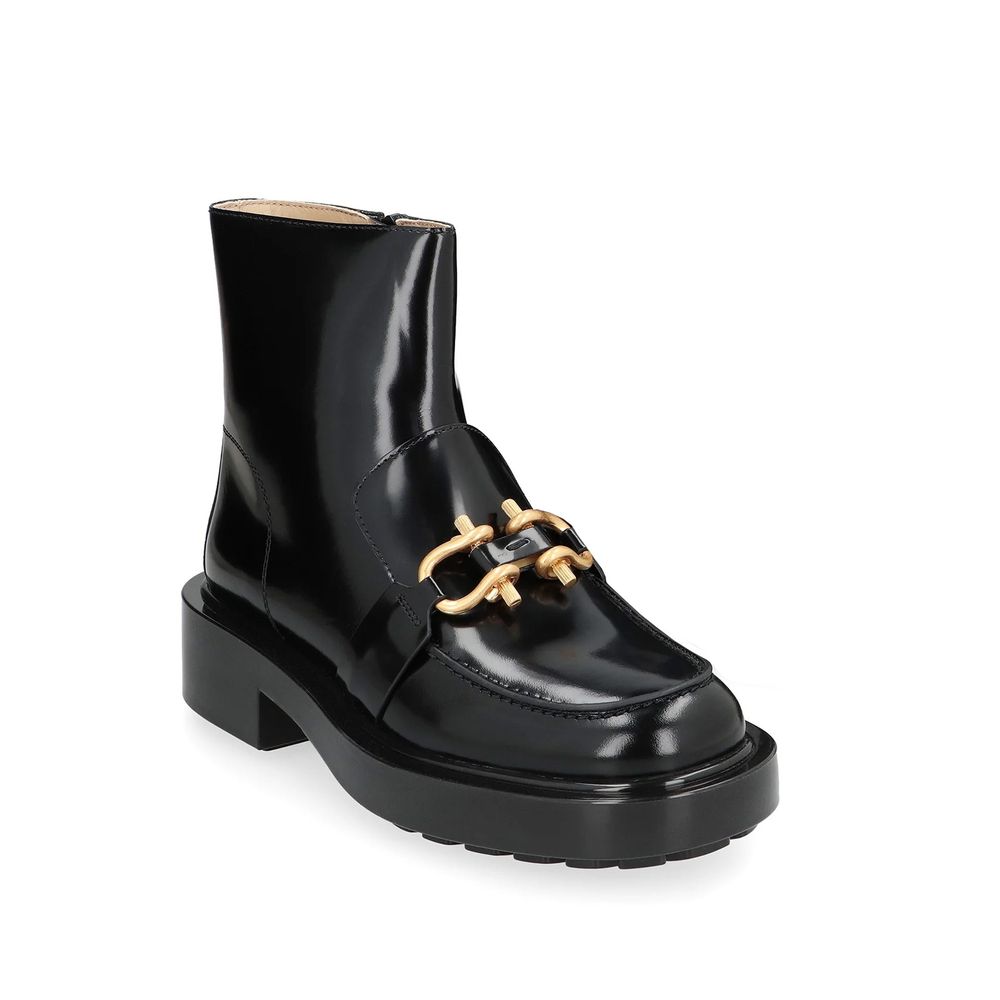 Bottega Veneta Botas De Tobillo Piel De Becerro Negra