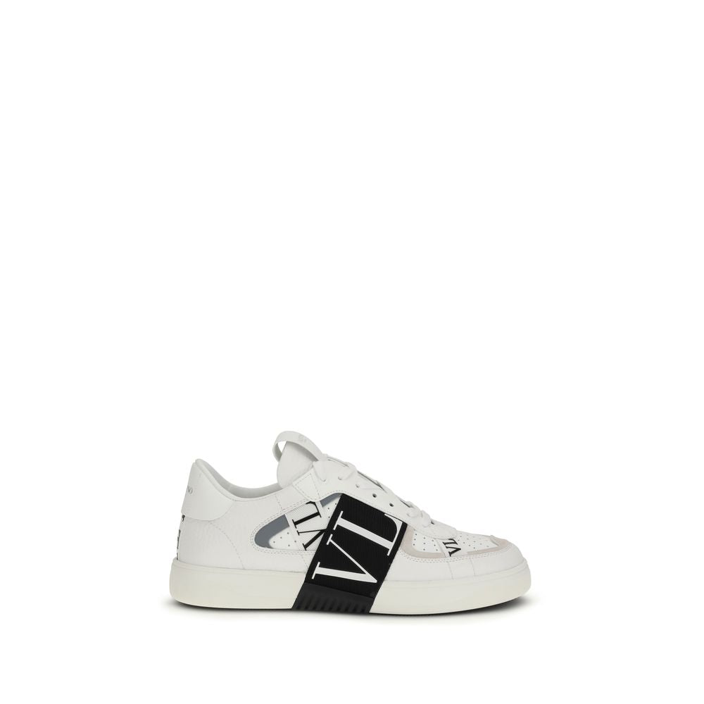 Zapatillas bajas Valentino Garavani de piel de becerro blanca Bos Taurus