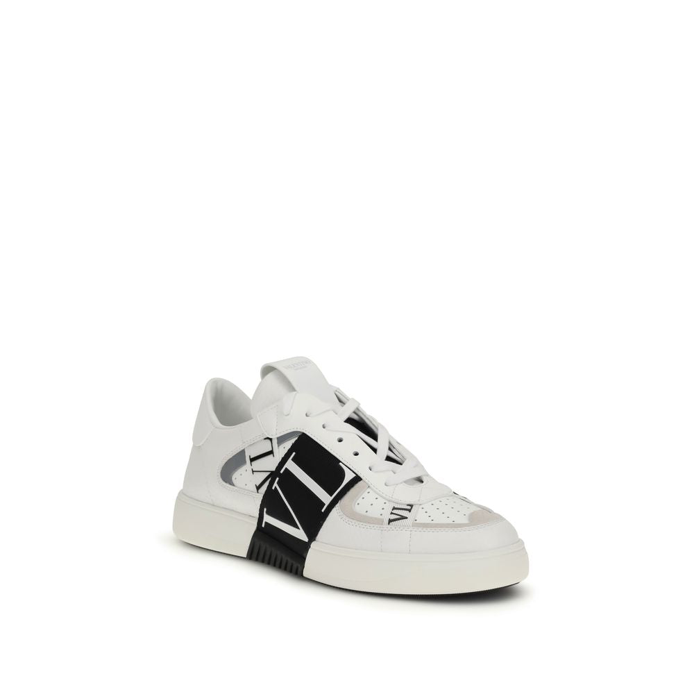 Zapatillas bajas Valentino Garavani de piel de becerro blanca Bos Taurus