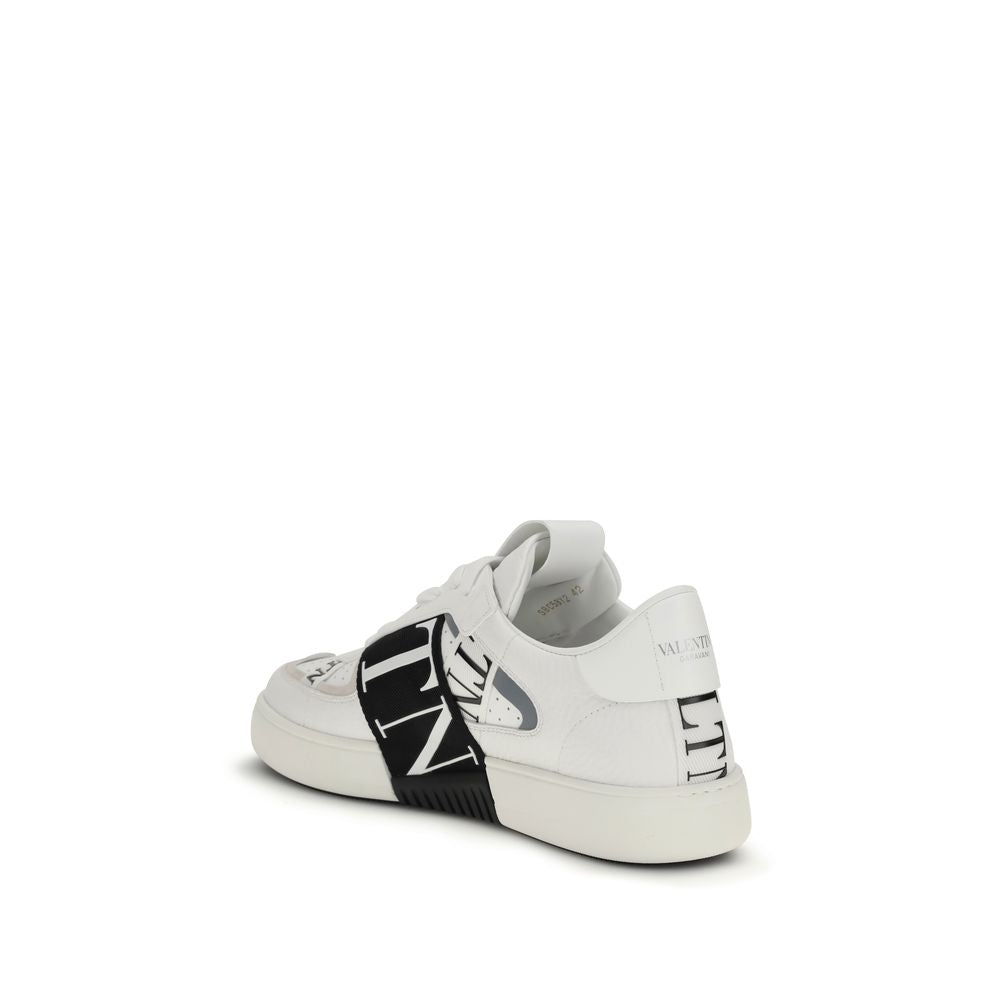 Zapatillas bajas Valentino Garavani de piel de becerro blanca Bos Taurus