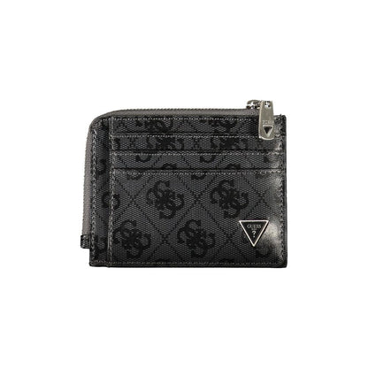 Guess Jeans Black Leather Card Holder Card Organizer
