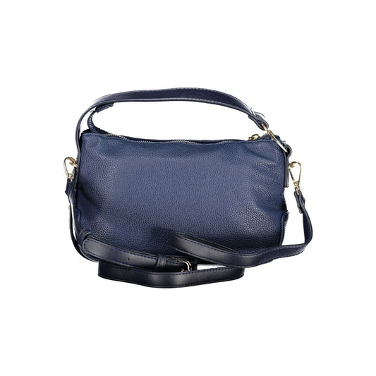 Bolso de mujer Mario Valentino azul de poliuretano con correa ajustable y bolsillo