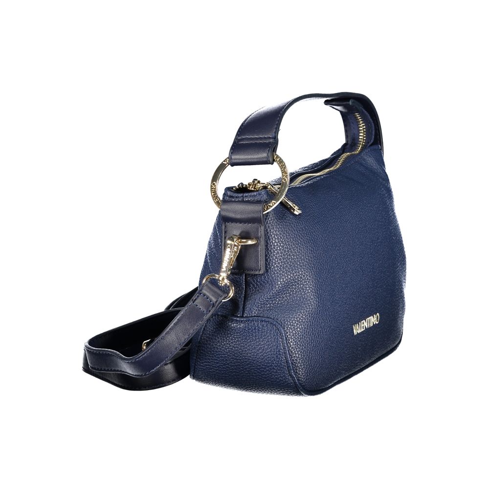 Sac pour femme Mario Valentino en polyuréthane bleu avec bandoulière réglable et poche