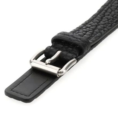 Prada Cinturón Negro De Piel De VacunoCon Corte Regular