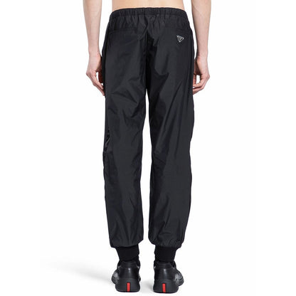 Pantalones de jogging de nylon negro Prada (pantalones de entrenamiento)