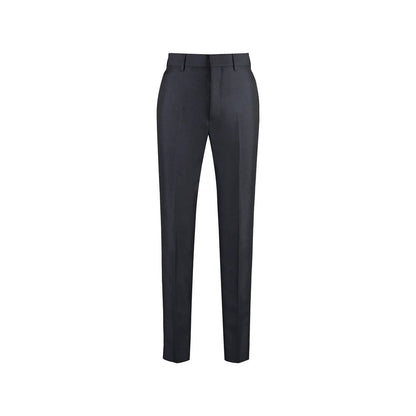 Pantalons De Costume Homme En Mohair Bleu Prada