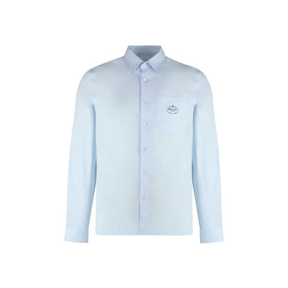 Camisa de vestir Prada de algodón azul