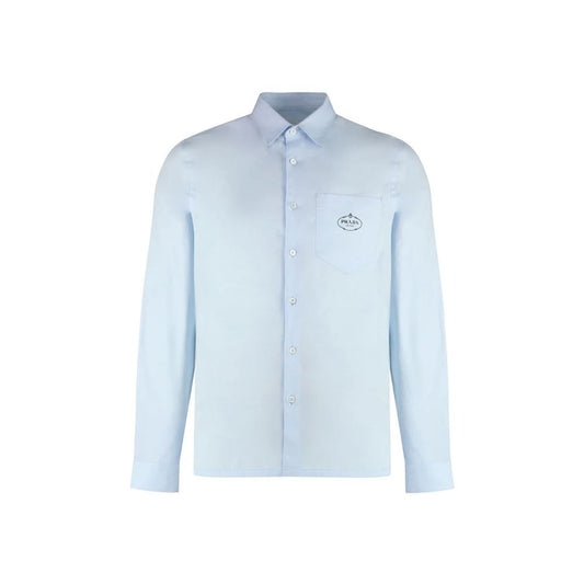 Camisa de vestir Prada de algodón azul
