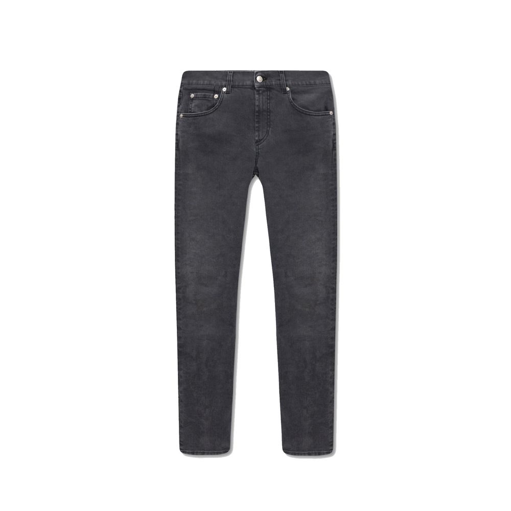 Alexander McQueen Jean skinny en coton noir