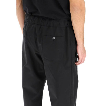 Pantalones Casuales De Algodón Negro Alexander McQueen