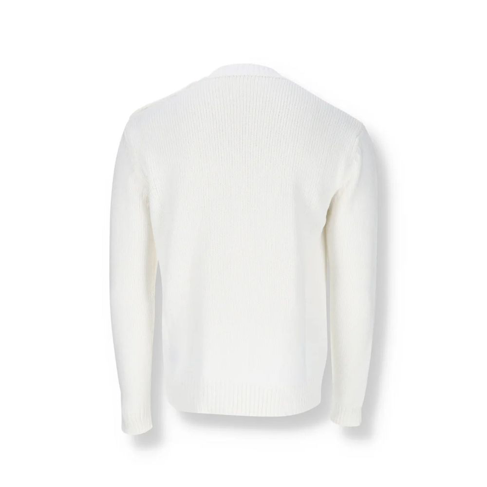 Balmain White Cotton Natural Fabric Sweatshirt