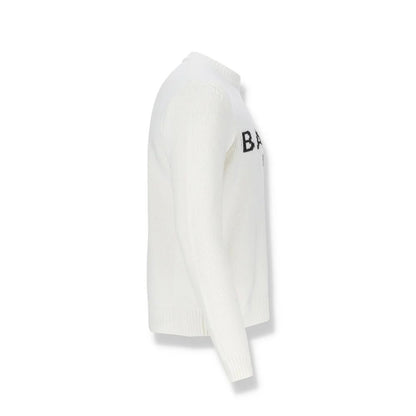 Balmain White Cotton Natural Fabric Sweatshirt
