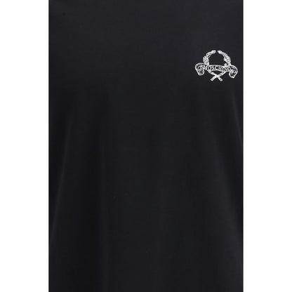 Moschino - T-shirt en coton noir - Coupe classique