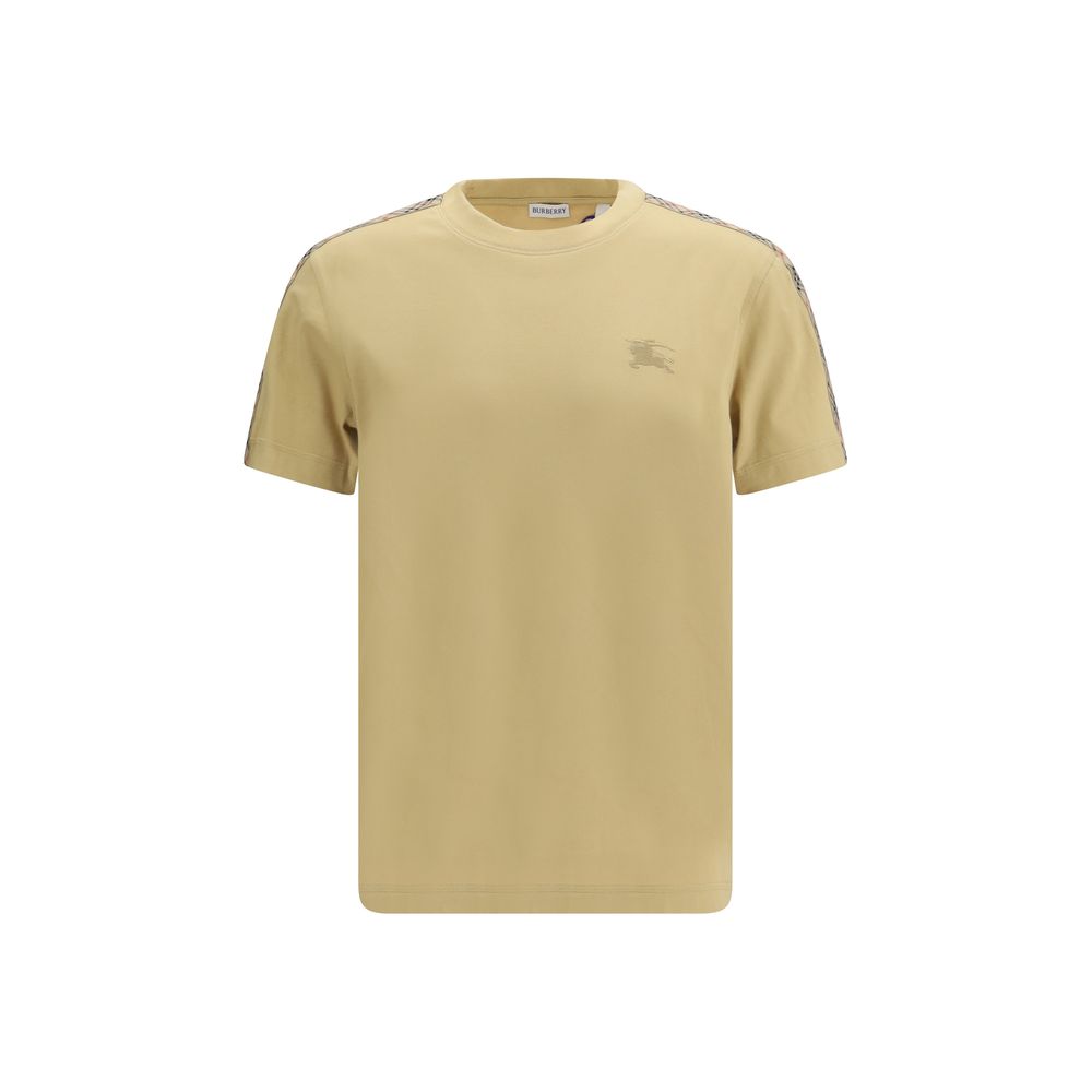 Camiseta de algodón beige Burberry