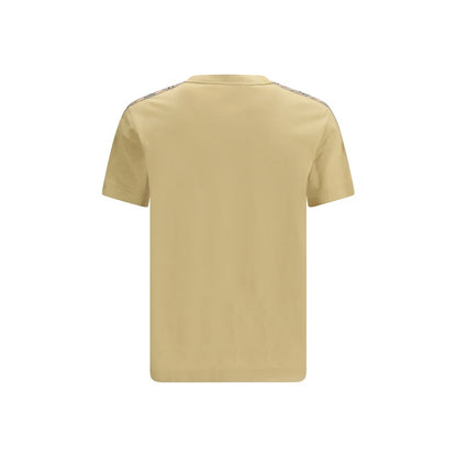 Camiseta de algodón beige Burberry