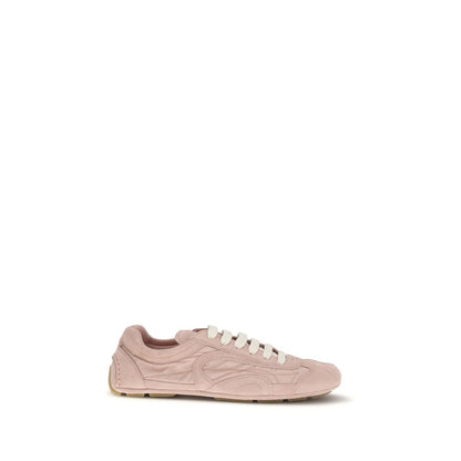 Prada Multicolor Sneakers in Suede Lamb Ovis Aries