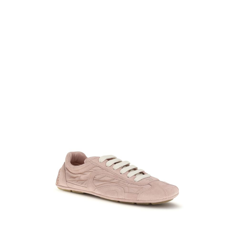 Prada Multicolor Sneakers in Suede Lamb Ovis Aries