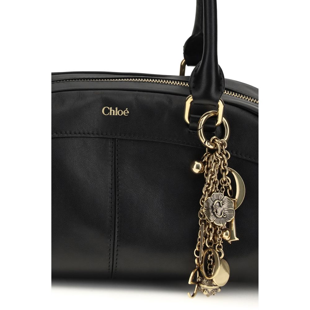 Chloé Bowling Bag in Black Bos Taurus Calfskin