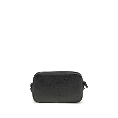 Accessoires Valentino Garavani en cuir de veau noir Bos Taurus