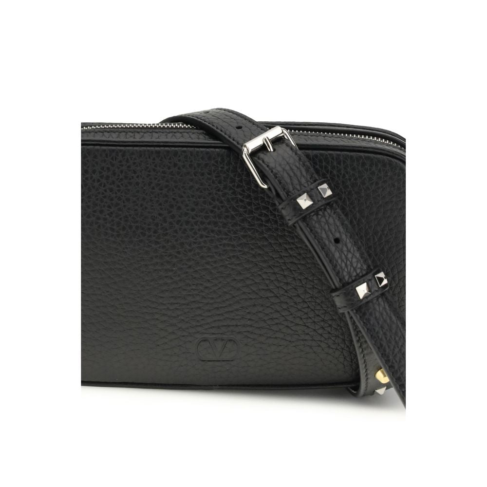 Accessoires Valentino Garavani en cuir de veau noir Bos Taurus