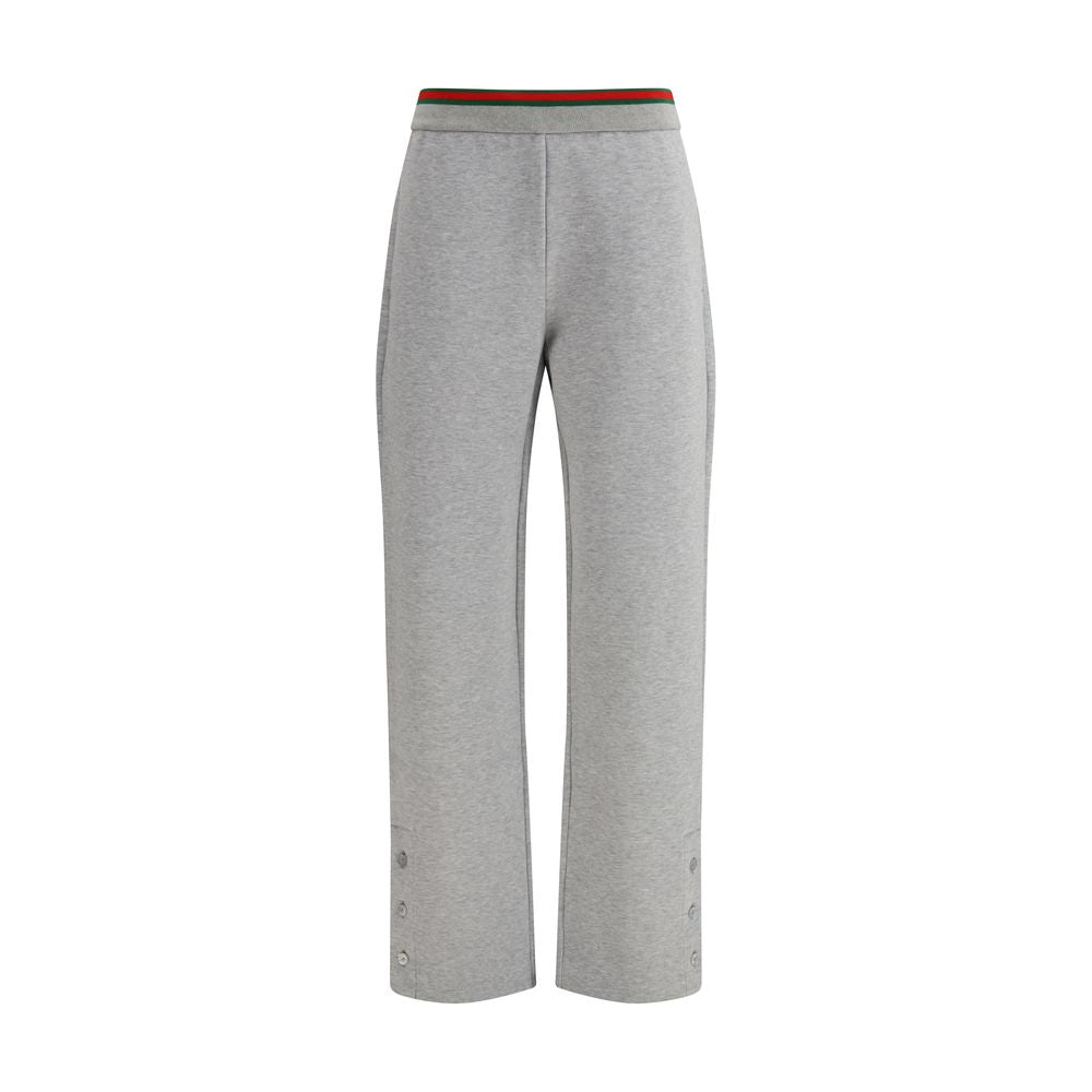 Pantalones casuales Gucci de algodón gris