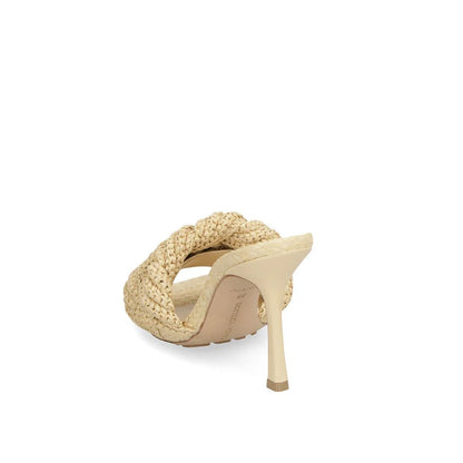 Mules de rafia beige Bottega Veneta