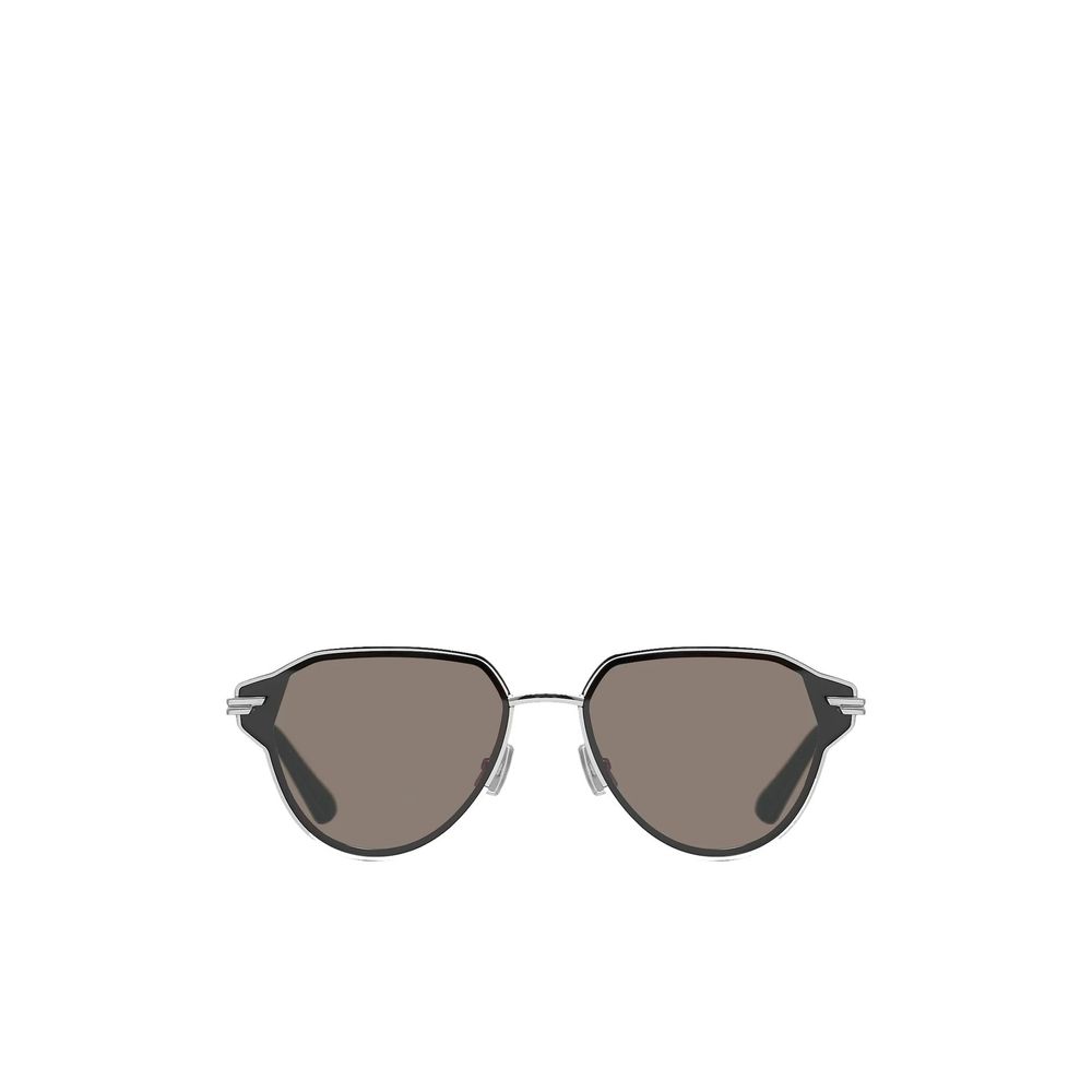 Lunettes de soleil avec monture en métal argenté Bottega Veneta