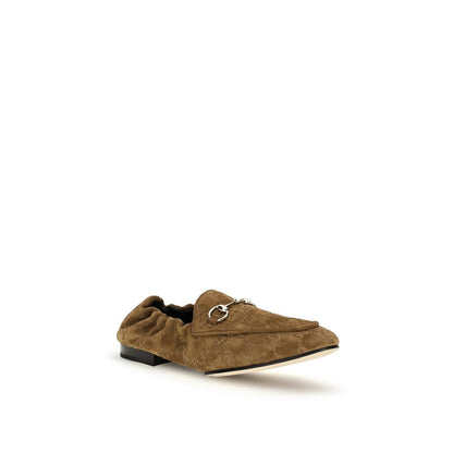 Mocasines sin cordones Gucci de piel de becerro marrón Bos Taurus