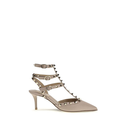 Valentino Garavani Gray Calfskin Bos Taurus Pumps