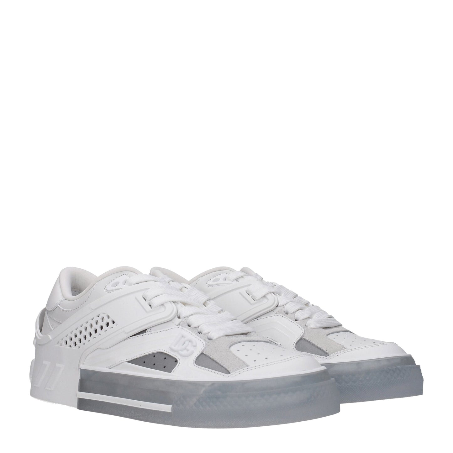 Zapatillas bajas de piel blanca Dolce & Gabbana