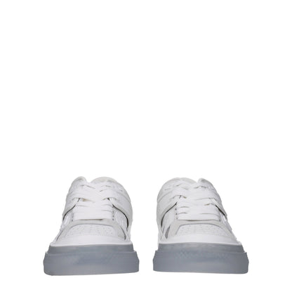 Zapatillas bajas de piel blanca Dolce & Gabbana