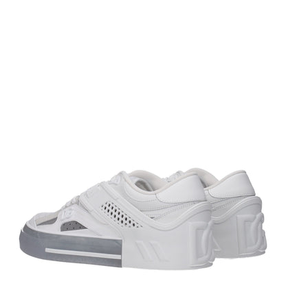 Zapatillas bajas de piel blanca Dolce & Gabbana