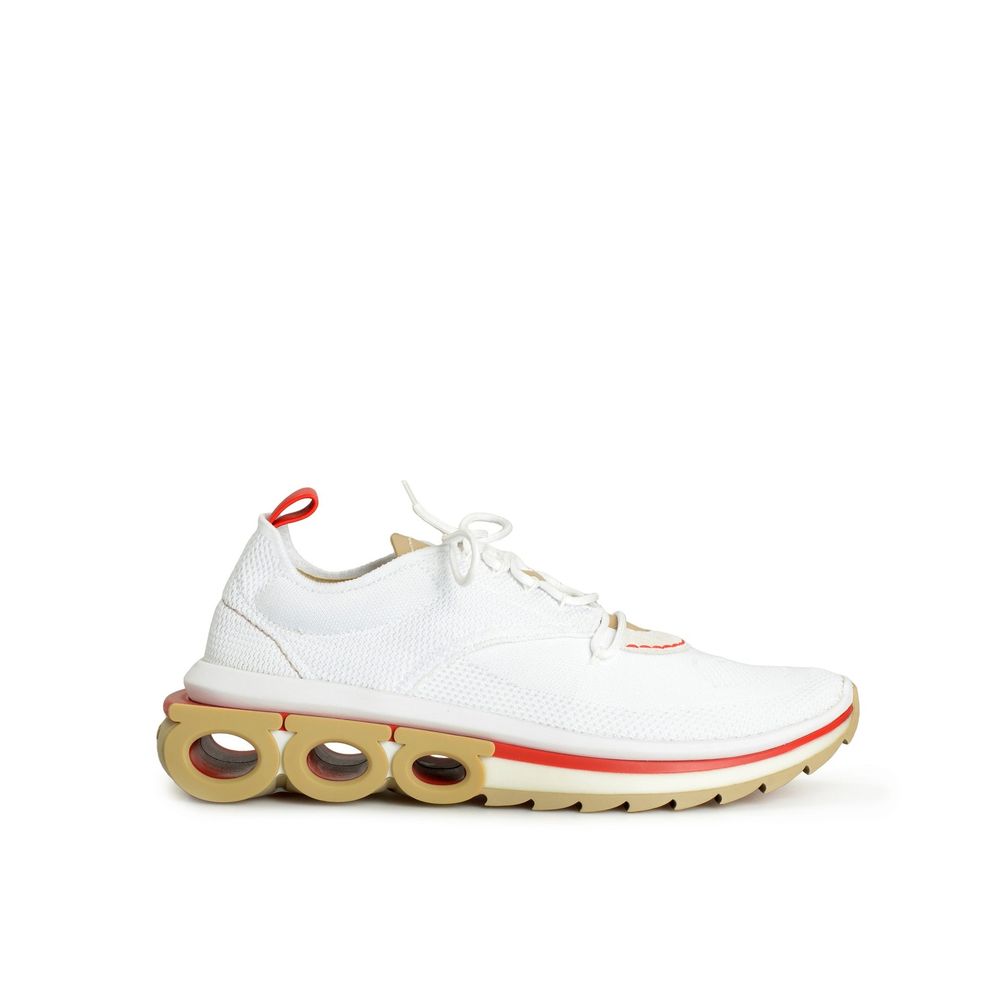 Zapatillas deportivas Salvatore Ferragamo de tela blanca
