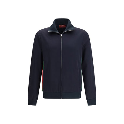 Veste en polyester bleu Gucci