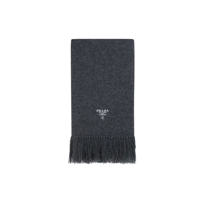 Soft Grey Prada Cashmere Scarf