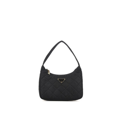 Bolso de hombro Prada de nailon negro
