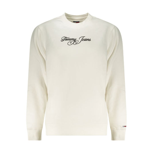 Sudadera blanca de algodón para mujer Tommy Hilfiger