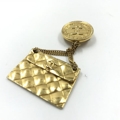 Broche De Chanel Chapado En Oro Con Motivo De Bolso