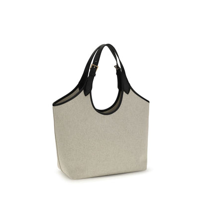 Versace Bolso De Hombro De Algodón Beige - Construcción Sólida Y Silueta Limpia