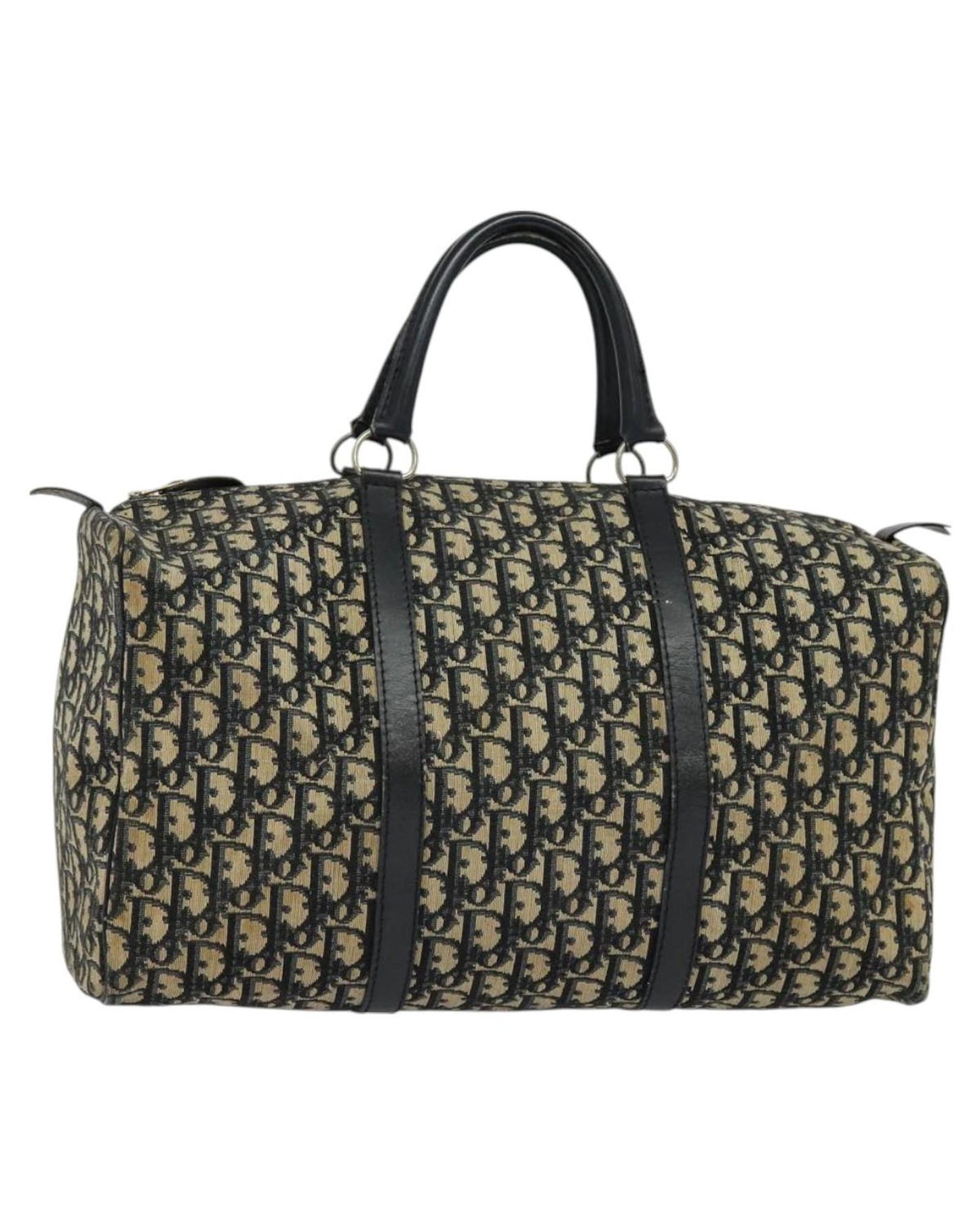 Dior Bolsa Tote De Lona Azul Con Gran Espacio Interior