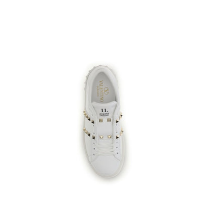 Zapatillas de plataforma Valentino Garavani de piel de becerro blanca Bos Taurus
