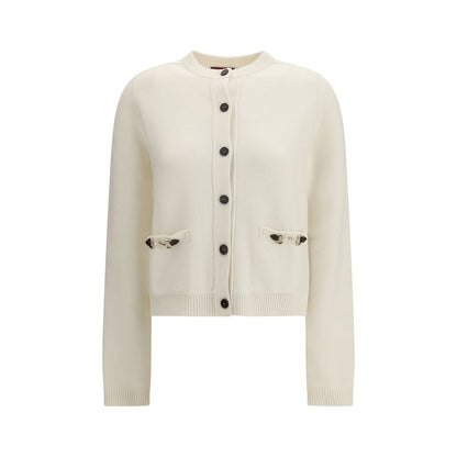 Cárdigan de Lana Beige Gucci