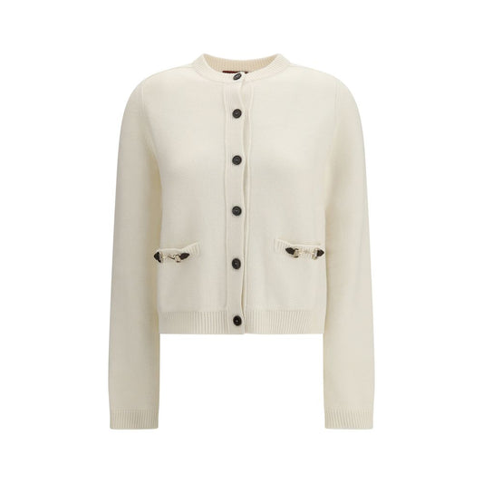 Cárdigan de Lana Beige Gucci