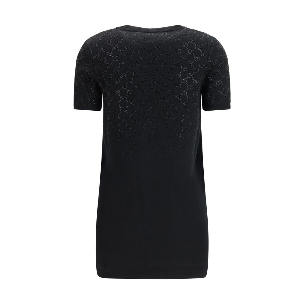 Vestido casual de lana negra Oves Aries de Gucci