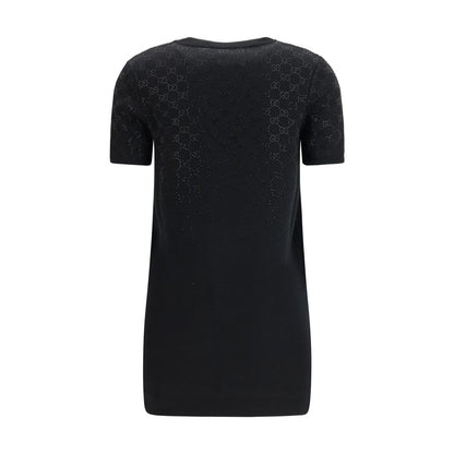 Vestido casual de lana negra Oves Aries de Gucci
