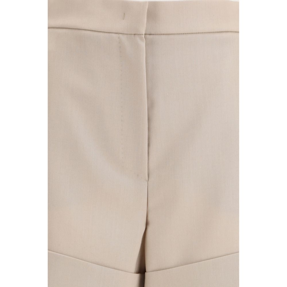 Max Mara Shorts Bermuda de Lana Bicolor