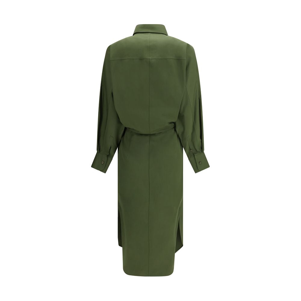 Vestido Casual De Algodón Givenchy Silueta Bicolor