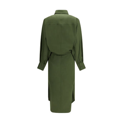 Vestido Casual De Algodón Givenchy Silueta Bicolor