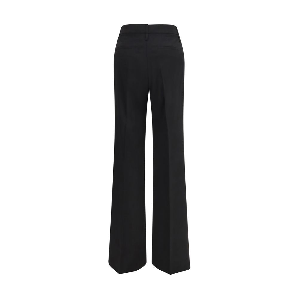 Pantalones acampanados de lana negros de Max Mara